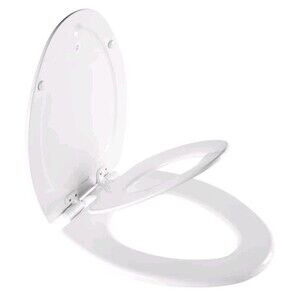 Mayfair NextStep Toilet Seat with Built-In Potty Training Seat, Slow-Close Elong